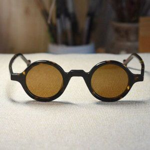 Vintage Round John Lennon Polarized Tortoise Sunglasses